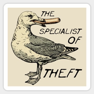 seagull the specialist of theft Sticker